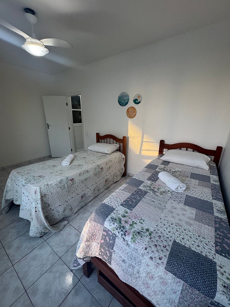 Apartamento 2 quartos - 3 min - Praia do forte