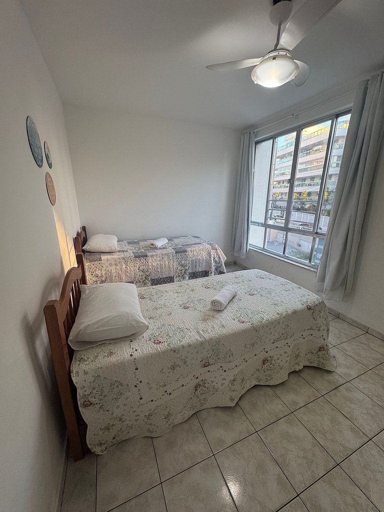 Apartamento 2 quartos - 3 min - Praia do forte