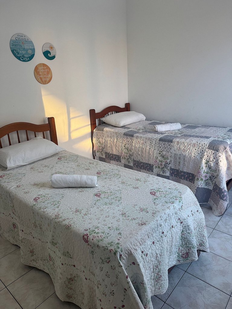 Apartamento 2 quartos - 3 min - Praia do forte