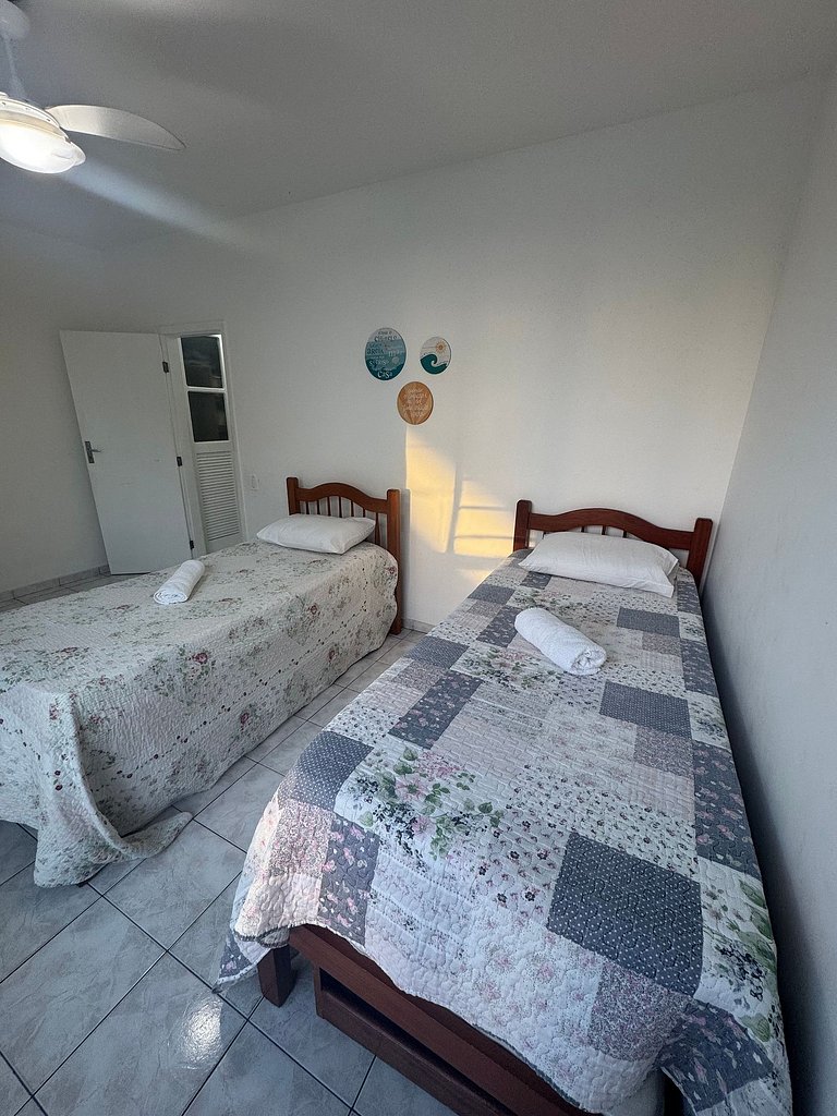 Apartamento 2 quartos - 3 min - Praia do forte