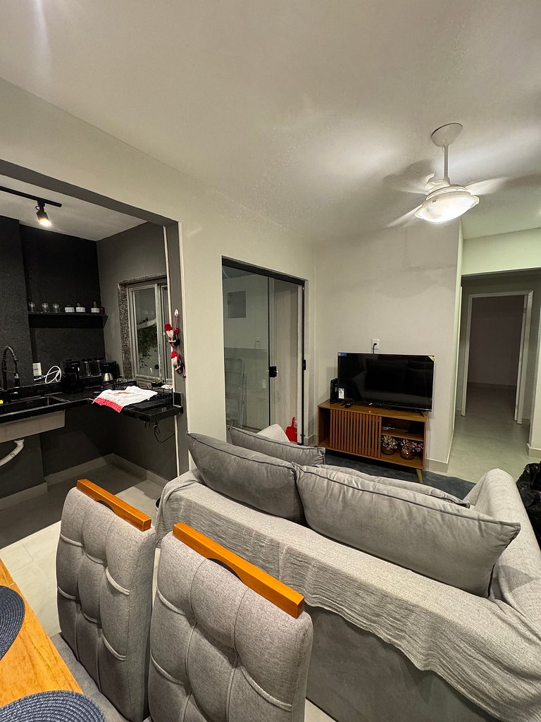 Apartamento 2 quartos - 3 min - Praia do forte